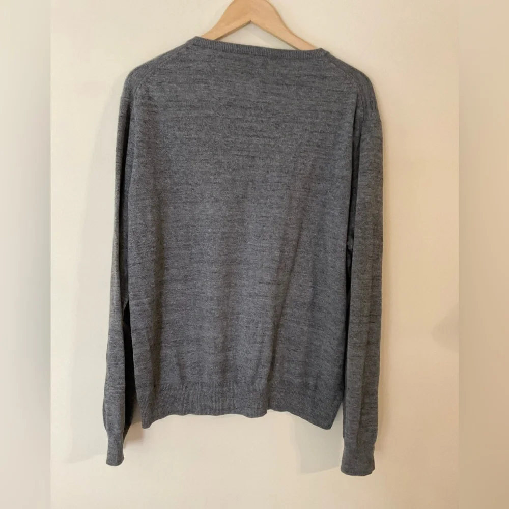 J Crew V-Neck Pullover Sweater, 100% Cotton, Size Large​​​​​​​​